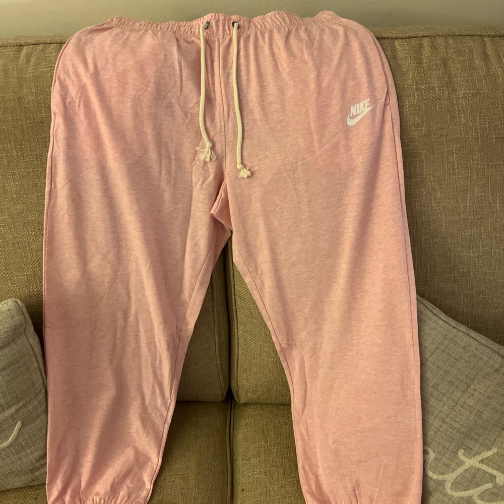 Nike Pink Track Pants with Tapered Jogger Fit